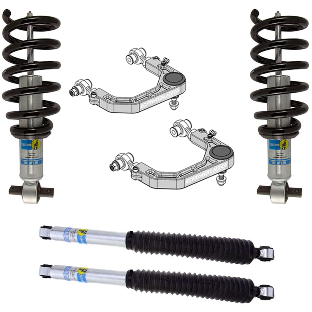 Camburg 4WD 2019-2024 Chevrolet Silverado 1500 | GMC Sierra 1500 Trail Boss/AT4 Bilstein 6112 KINETIK Series Lift Kit CAM-210095-K