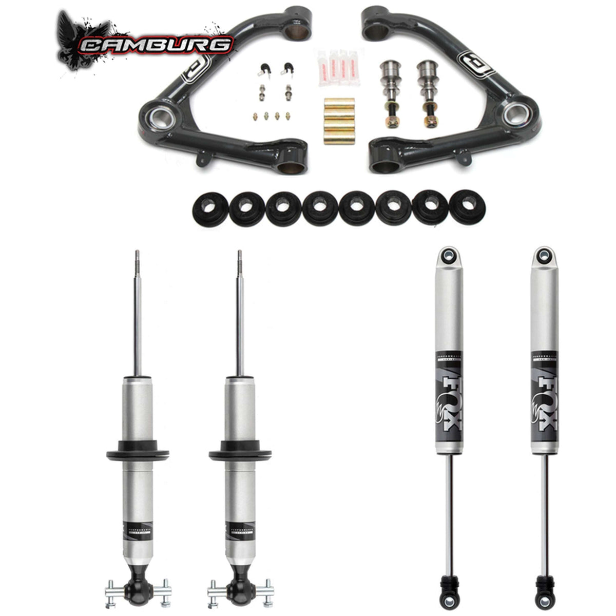 Camburg 2WD/4WD 2019-2024 Chevrolet Silverado 1500 | GMC Sierra 1500 Excludes Trail Boss/AT4 FOX 2.0 Performance S/R Lift Kit CAM-210093-U