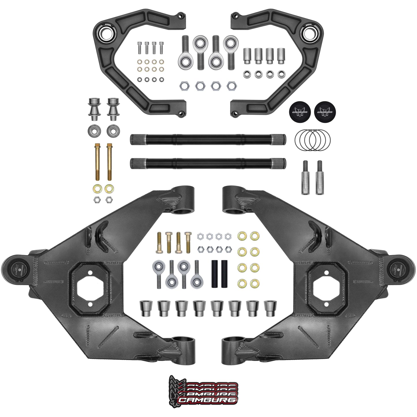 Camburg Engineering 2021-2025 Ford Bronco Excludes Raptor Gray KINETIK Uniball Trail Series Long Travel Kit CAM-110243-K-GRY