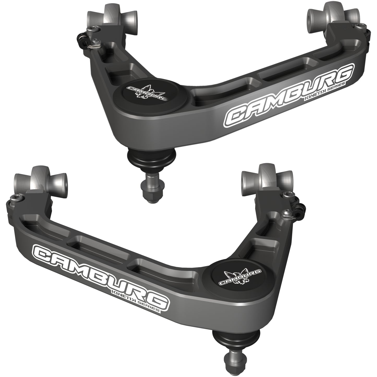 Camburg Chevy/GMC 1500 2wd/4wd '19-25 KINETIK Performance Billet X-Joint XL Upper Arms (GRAY)
