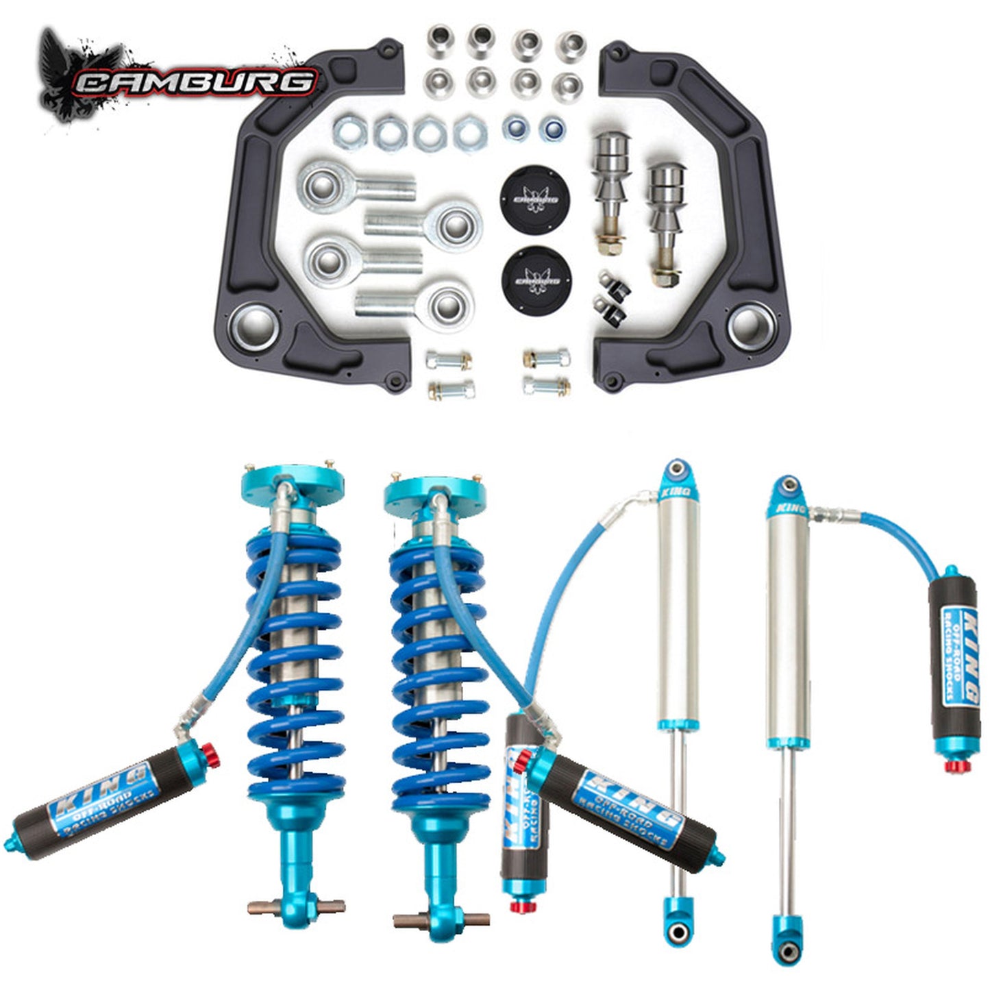 Camburg Engineering 2WD/4WD 2019-2024 Chevrolet Silverado 1500 | GMC Sierra 1500 Excludes Trail Boss/AT4 King 2.5 Performance KINETIK Series Lift Kit CAM-210074-K