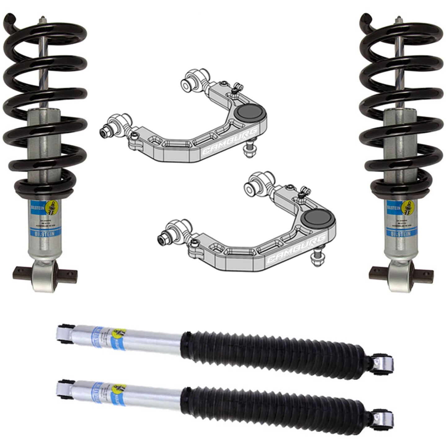 Camburg Engineering 4WD 2019-2024 Chevrolet Silverado 1500 | GMC Sierra 1500 Trail Boss/AT4 Bilstein 6112 KINETIK Series Lift Kit CAM-210095-K