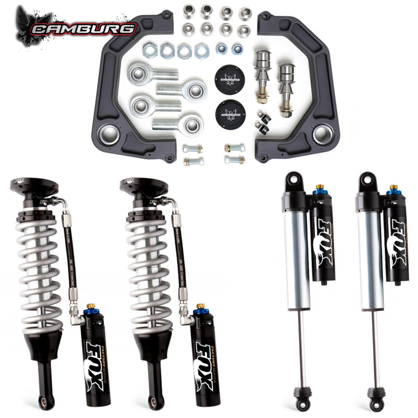 Camburg Engineering 4WD 2019-2024 Chevrolet Silverado 1500 | GMC Sierra 1500 Trail Boss/AT4 FOX 2.5 Elite DSC KINETIK Series Lift Kit CAM-210097-K