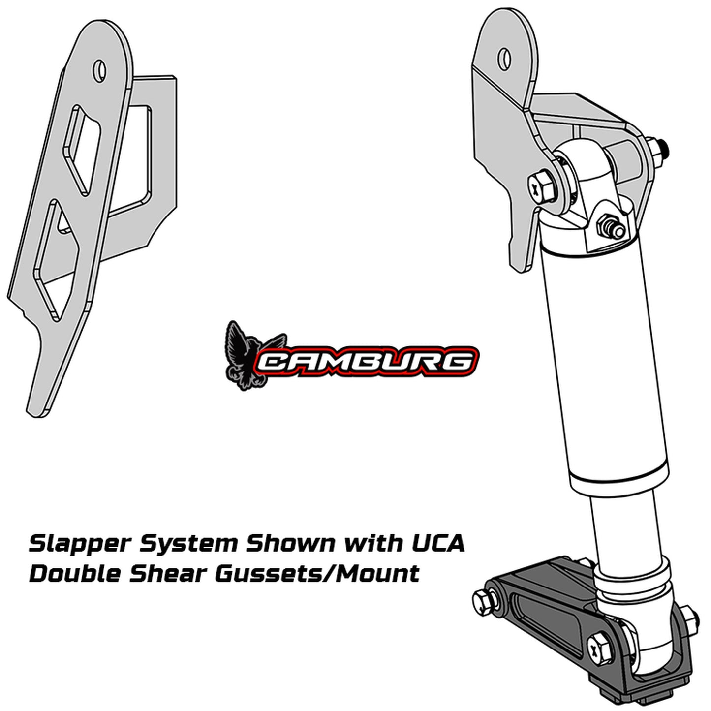 Camburg Engineering Toyota 4-Runner/FJ '03-09 2.5 Front Slapper Bump Stop Kit w/ UCA Gussets & King 2.5 Bumps CAM-310180-2