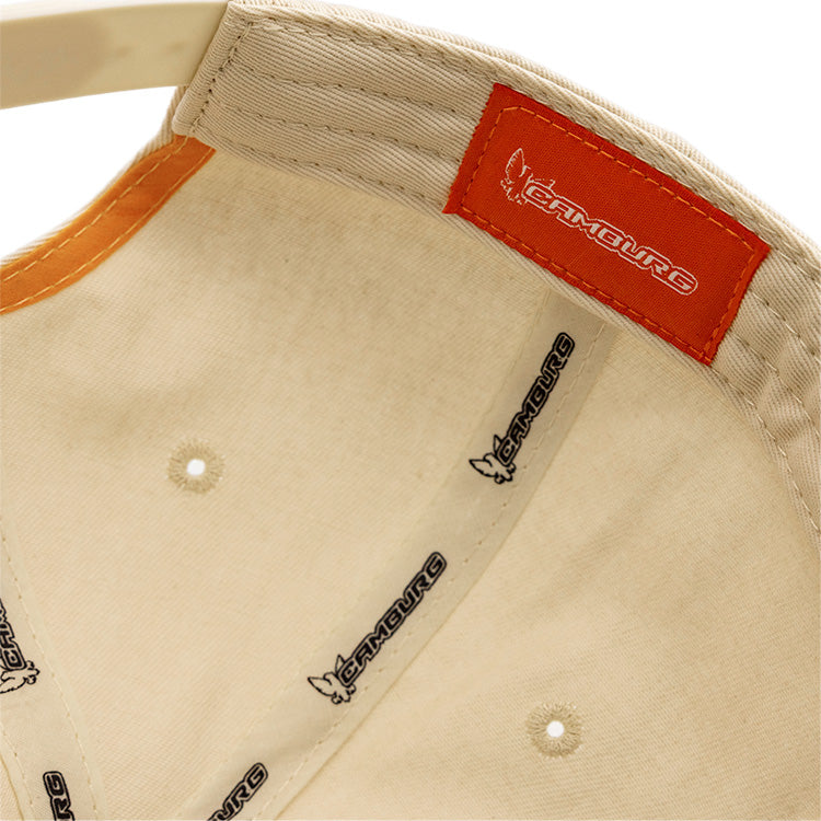 Camburg "ICON" Snapback Canvas Hat — Cream/Camo