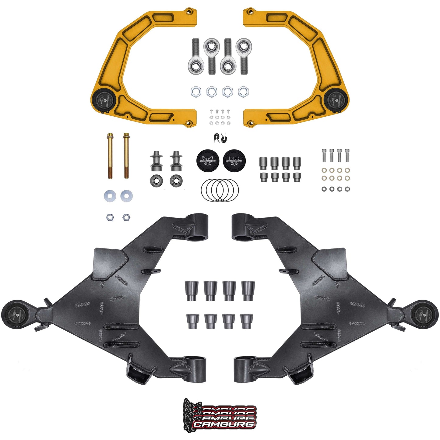 Camburg Engineering 2WD/4WD 2022-2024 Toyota Tundra Gold KINETIK Uniball Trail Series Long Travel Kit CAM-310217-K-GLD