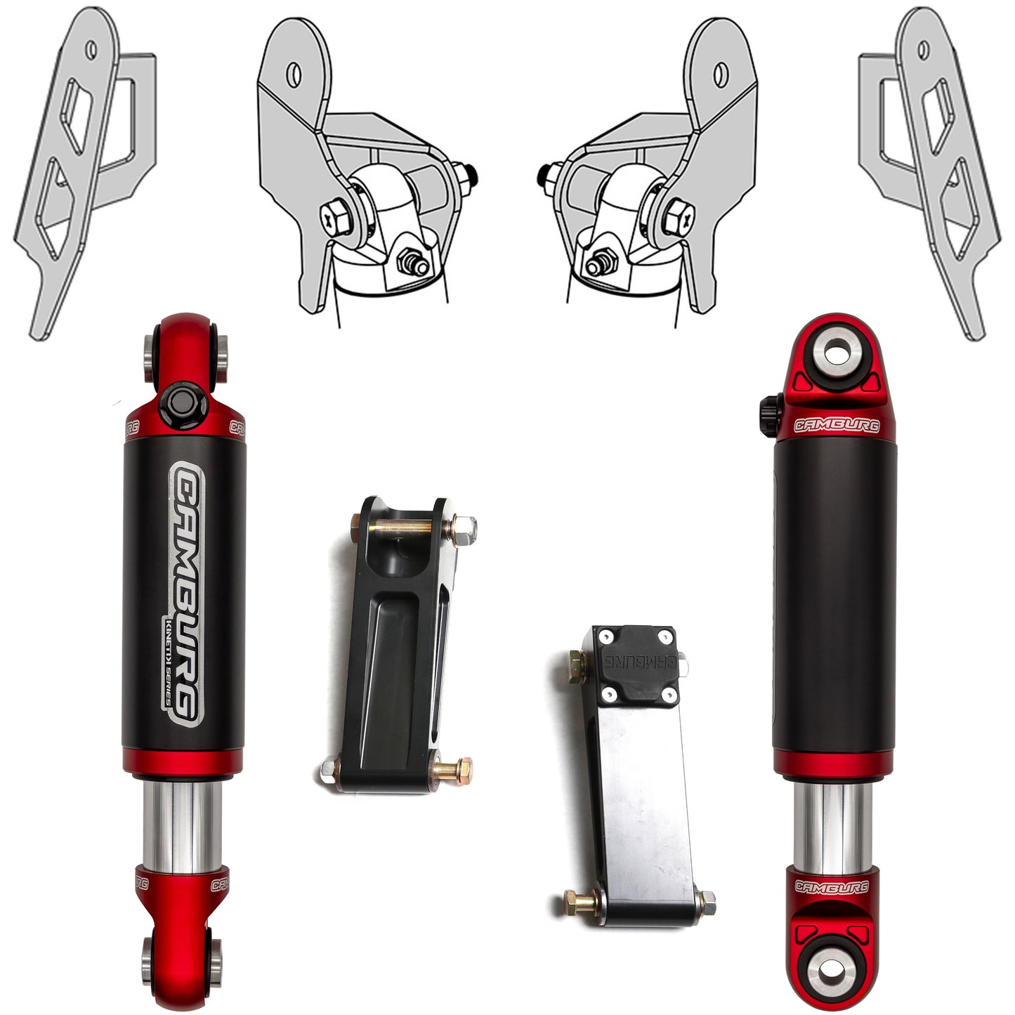 Camburg Toyota 4-Runner/FJ '03-09 Front Slapper Bump Stop Kit w/ UCA Gussets & Camburg 2.5 Bumps
