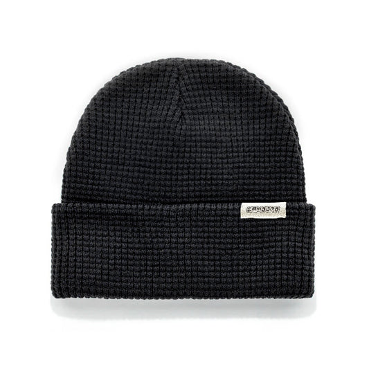 Camburg “ICON” Waffle Knit Beanie — Black