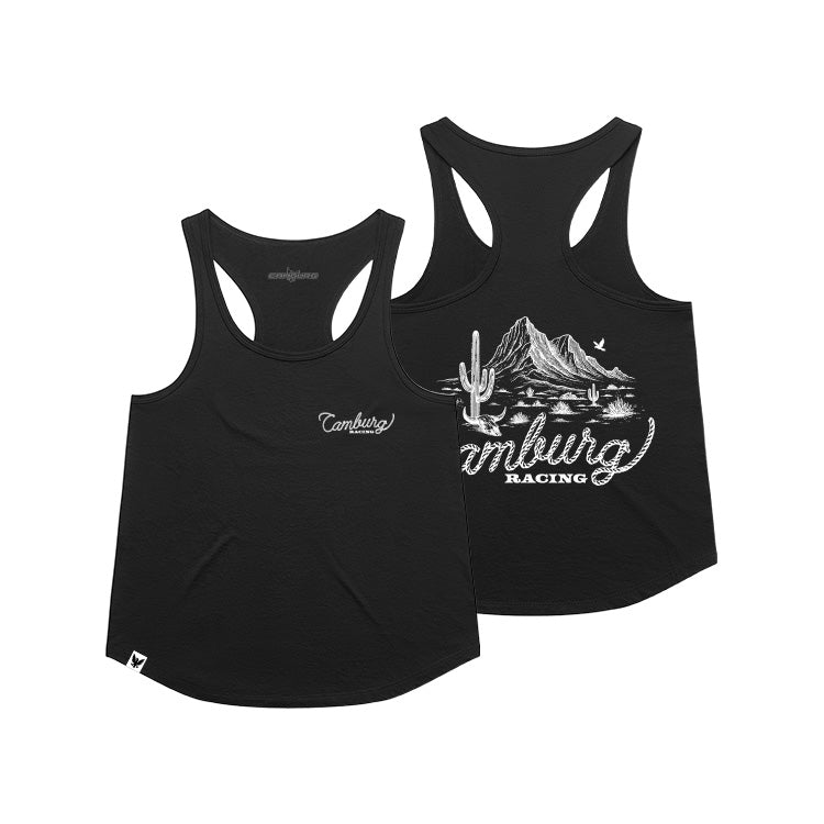 Camburg “Roper” Women’s Racerback – Black