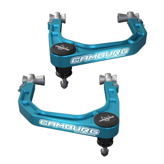 Camburg Ford Bronco Raptor '22-25 KINETIK Performance Billet X-Joint XL Upper Arms (BLUE)