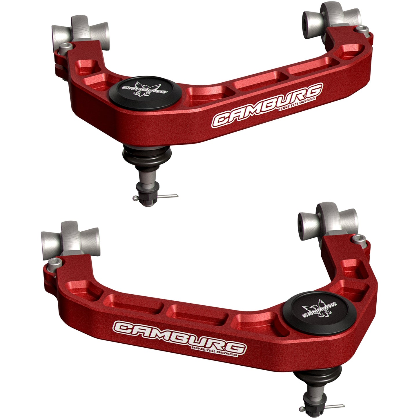 Camburg Engineering 2021-2025 Ford F-150 KINETIK Series X-Joint XL Upper Control Arm Kit Red