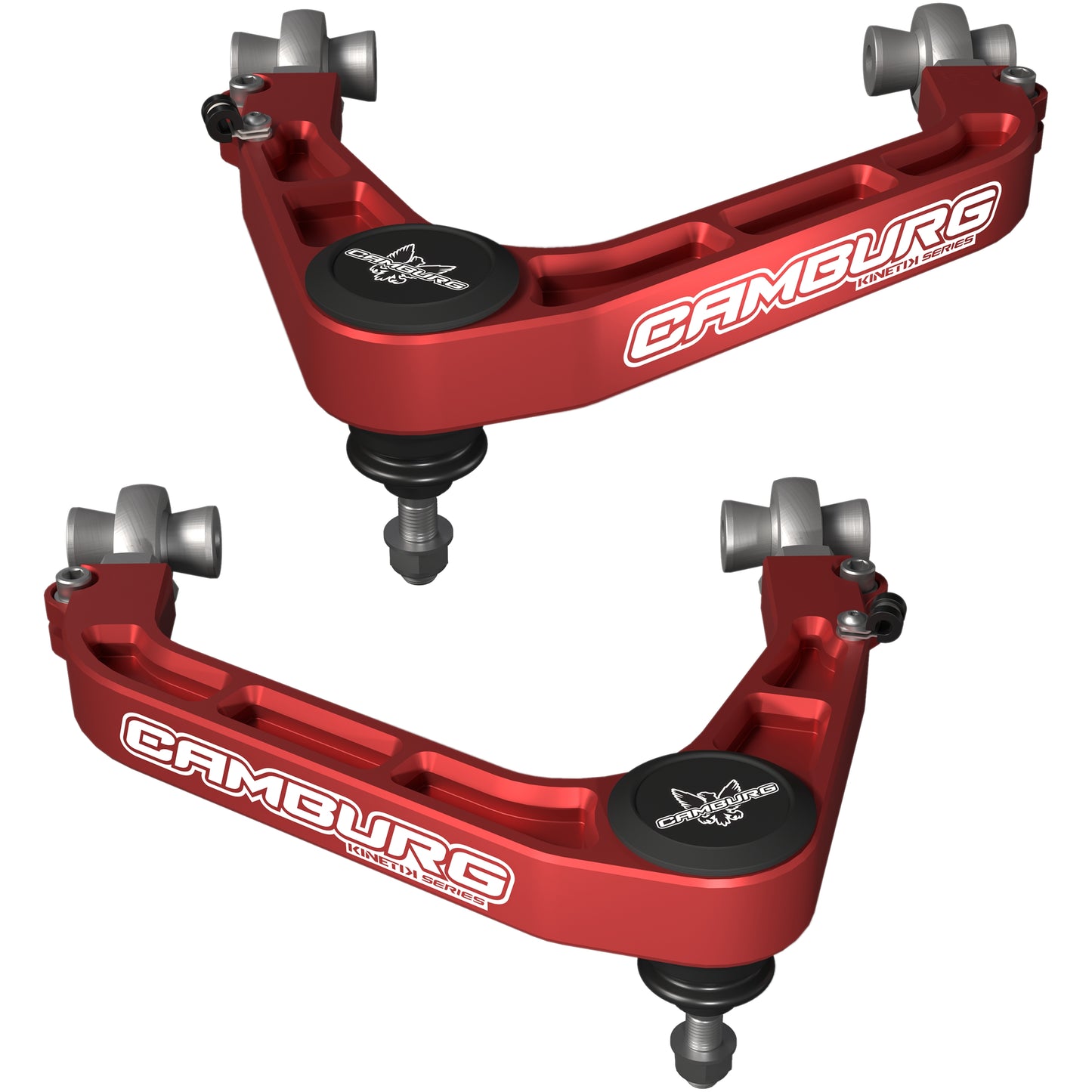 Camburg Chevy/GMC 1500 2wd/4wd '19-25 KINETIK Performance Billet X-Joint XL Upper Arms (RED)