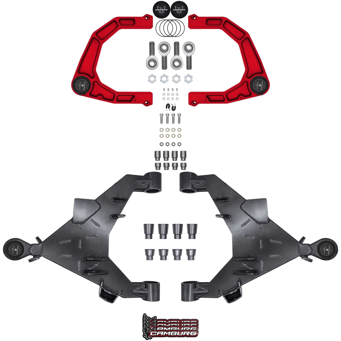 Camburg Engineering 2WD/4WD 2022-2024 Toyota Tundra Red KINETIK X-Joint XL Trail Series Long Travel Kit CAM-310217-KX-RED