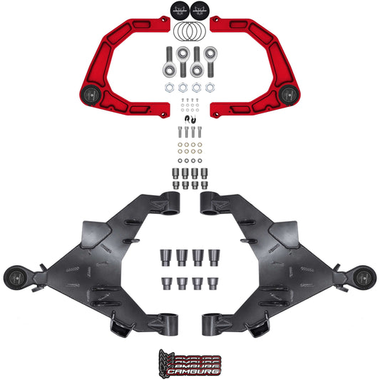 Camburg Engineering 2WD/4WD 2022-2024 Toyota Tundra Red KINETIK X-Joint XL Trail Series Long Travel Kit CAM-310217-KX-RED