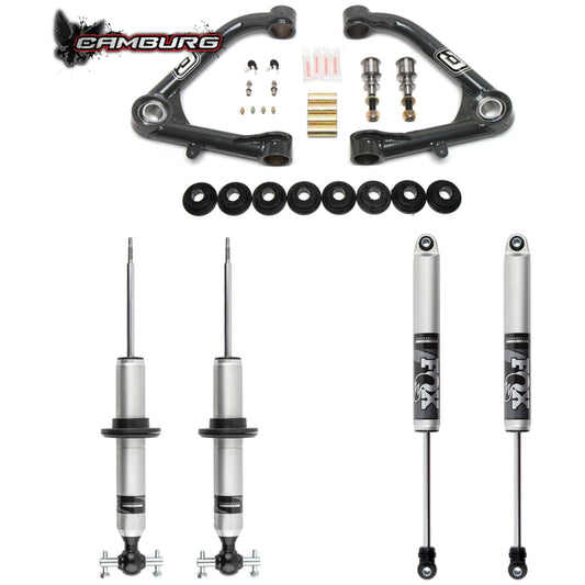 Camburg Engineering 2WD/4WD 2019-2024 Chevrolet Silverado 1500 | GMC Sierra 1500 Excludes Trail Boss/AT4 FOX 2.0 Performance S/R Lift Kit CAM-210093-U