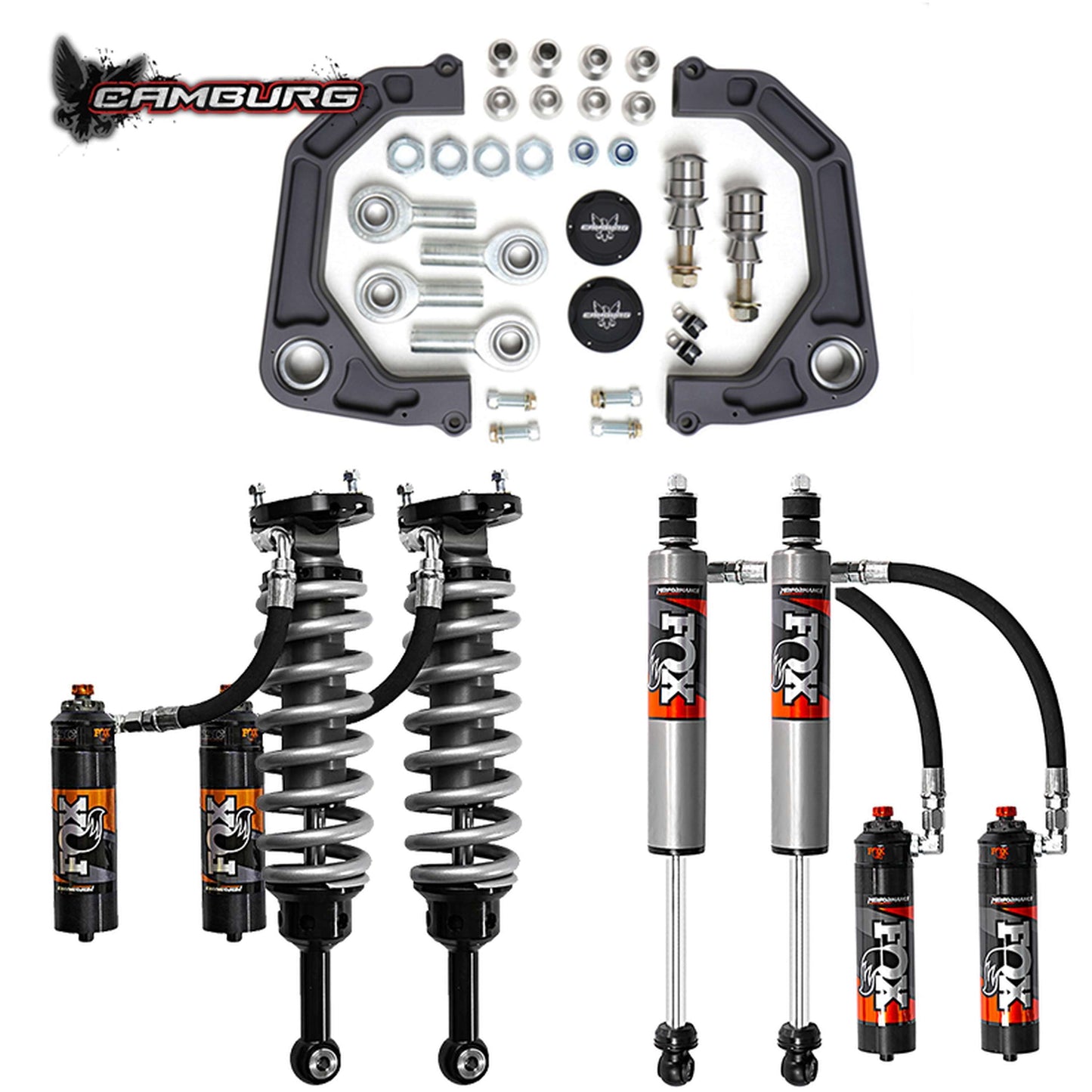 Camburg Engineering 2005-2023 Toyota Tacoma Excludes X-Runner FOX 2.5 Elite DSC KINETIK Series Lift Kit CAM-310191-K