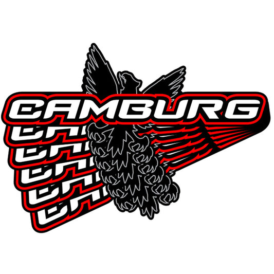 Camburg Engineering Decals — Camburg Red 6-Pack