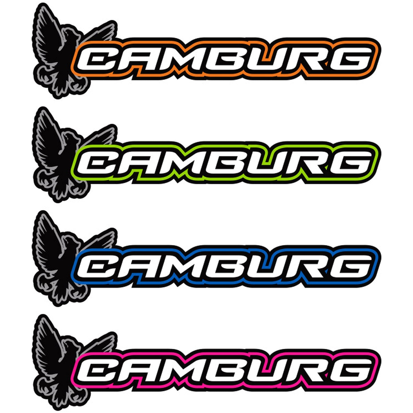 Camburg Engineering Decals — Variety 4-Pack