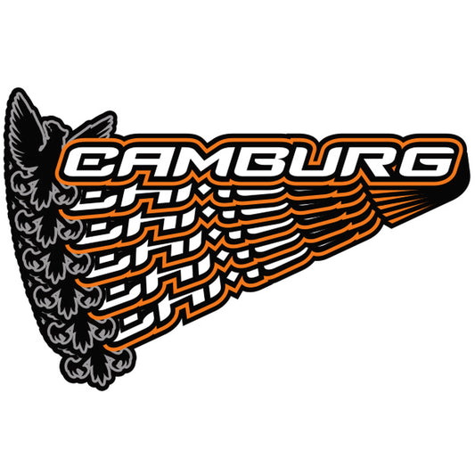 Camburg Engineering Decals — "Fox" Orange 6-Pack