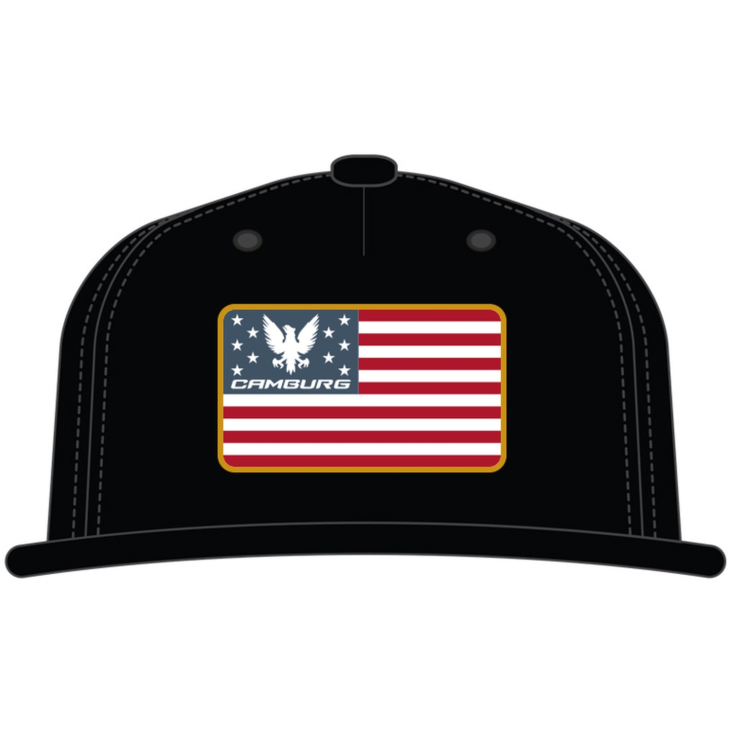 Camburg "Patriot" Trucker Mesh Hat — Black