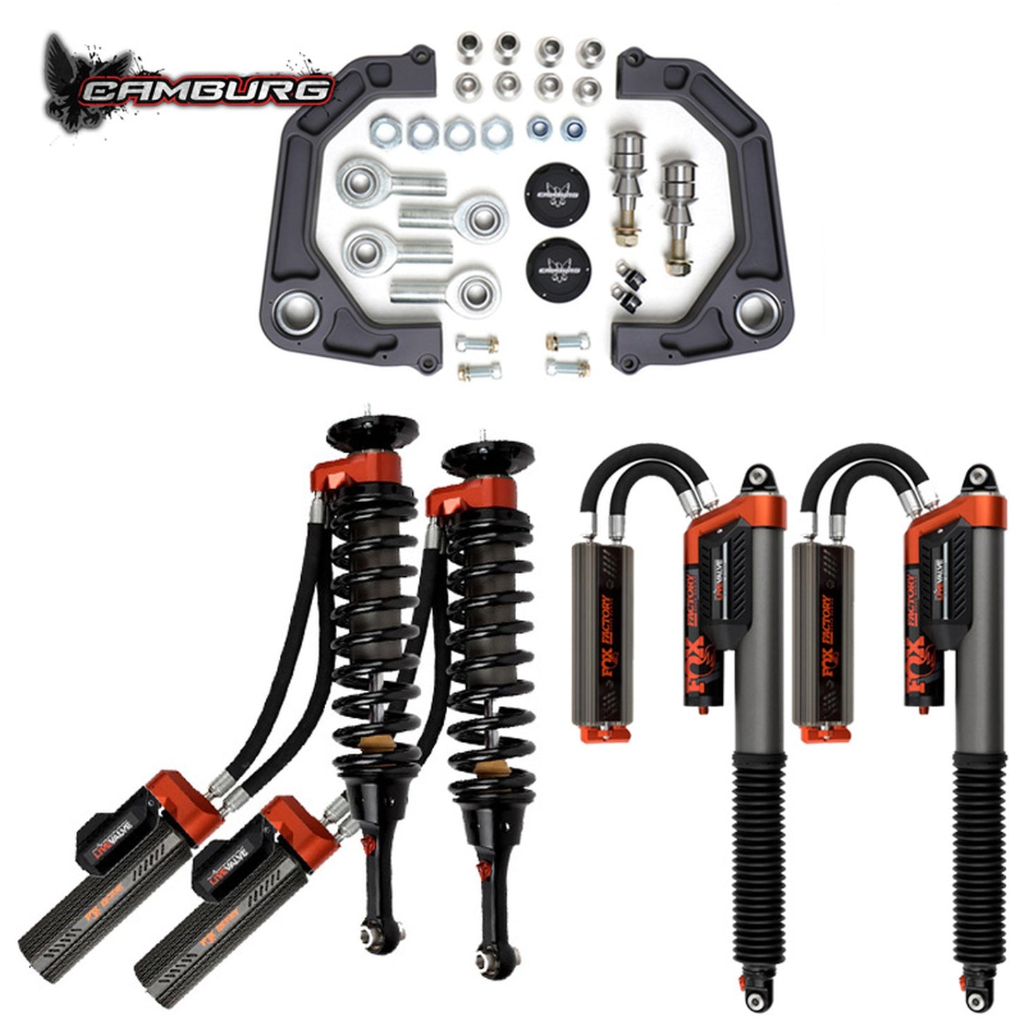 Camburg Engineering 2019-2020 Ford F-150 Raptor FOX 3.0 Live Valve KINETIK Series Suspension Lift Kit