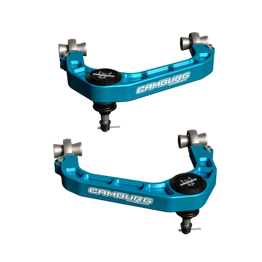 Camburg Engineering 2021-2025 Ford F-150 KINETIK Series X-Joint XL Upper Control Arm Kit Blue