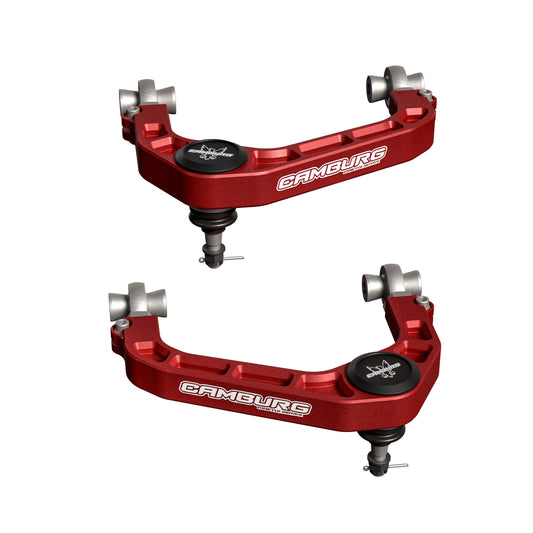 Camburg Engineering 2021-2025 Ford F-150 KINETIK Series X-Joint XL Upper Control Arm Kit Red