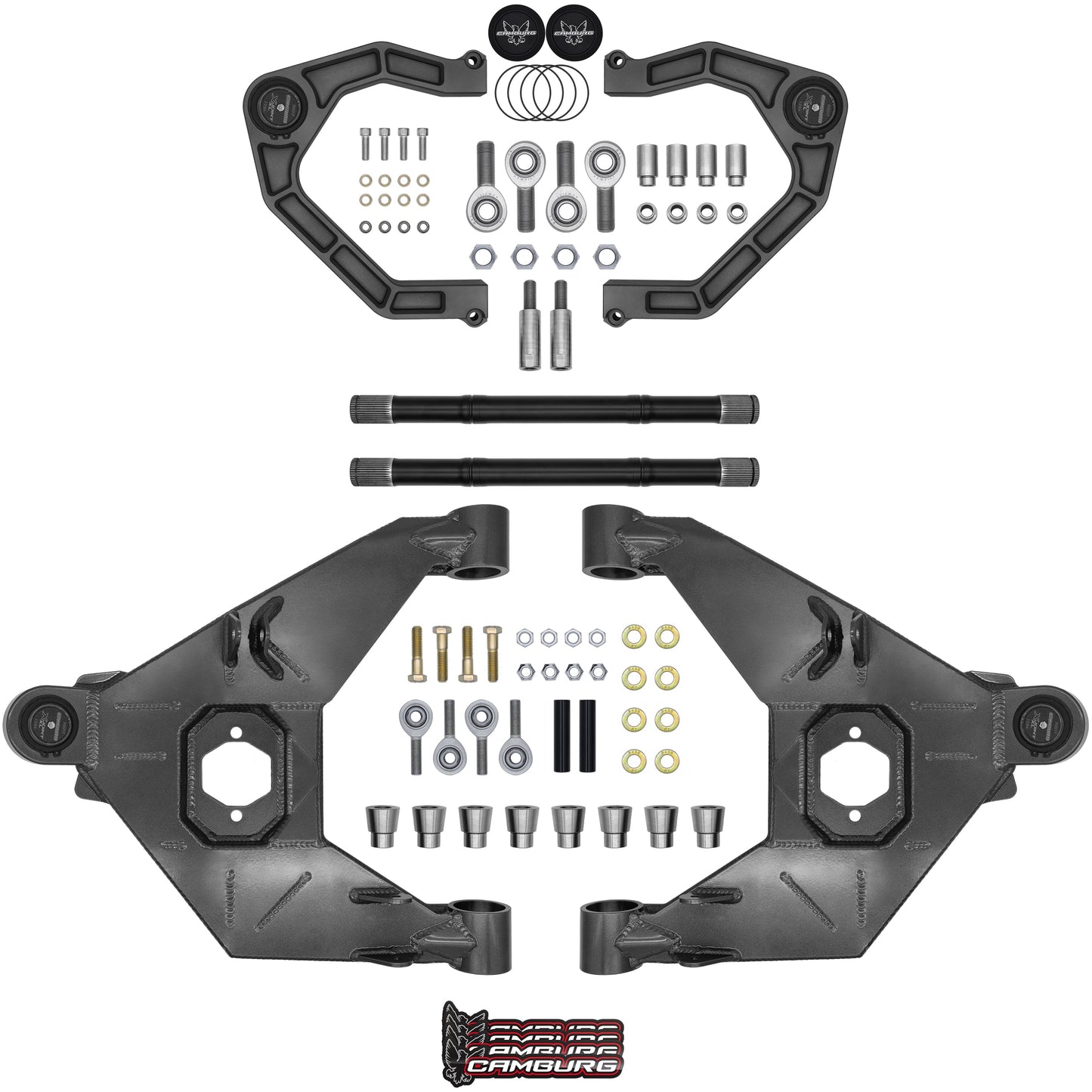 Camburg Engineering 2021-2025 Ford Bronco Excludes Raptor Gray KINETIK X-Joint XL Trail Series Long Travel Kit CAM-110243-KX-GRY