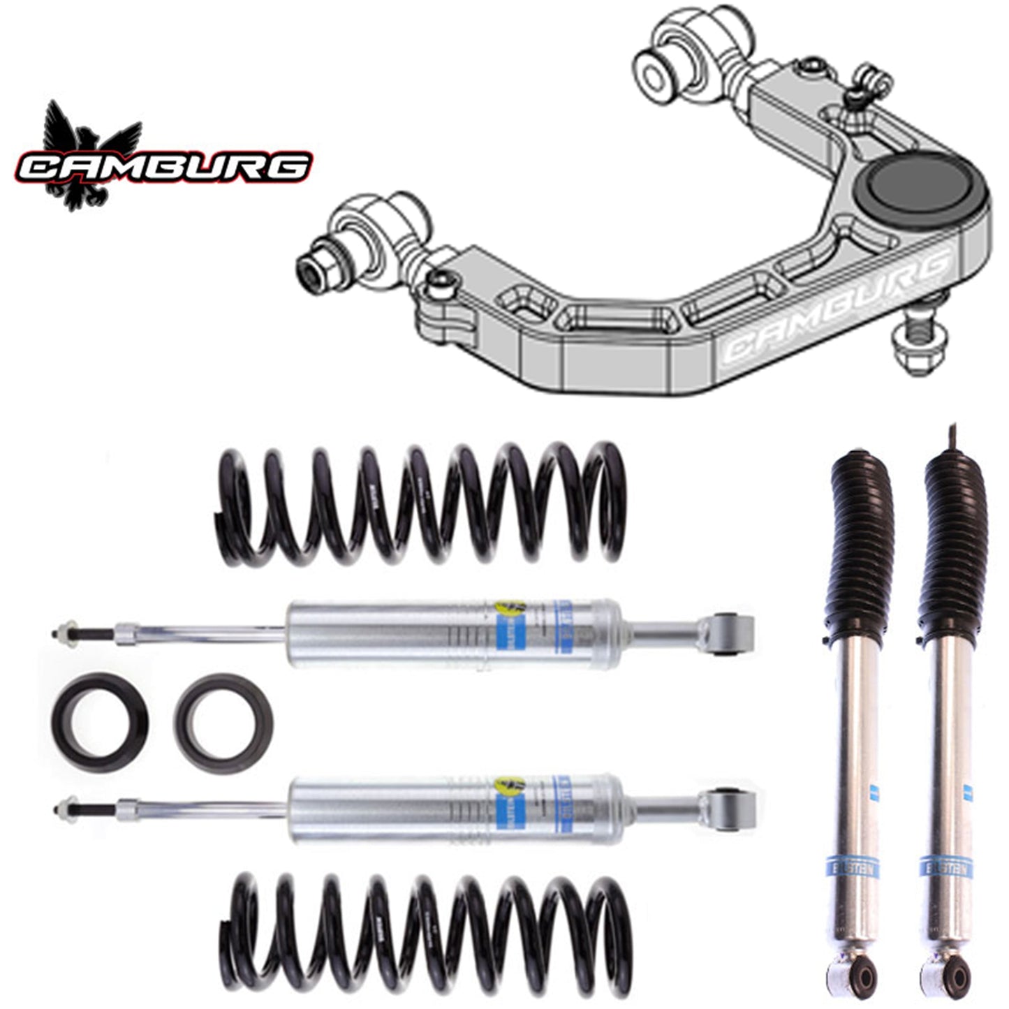 Camburg Engineering 2005-2015 Toyota Tacoma Excludes X-Runner Bilstein 6112 KINETIK Series Suspension Lift Kit