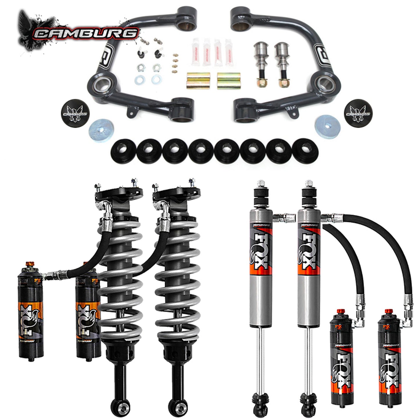 Camburg Engineering 2005-2023 Toyota Tacoma Excludes X-Runner FOX 2.5 Elite DSC Camburg Series Suspension Lift Kit