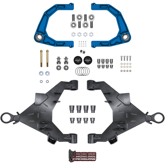 Camburg Engineering 2WD/4WD 2022-2024 Toyota Tundra Blue KINETIK Uniball Trail Series Long Travel Kit CAM-310217-K-BLU