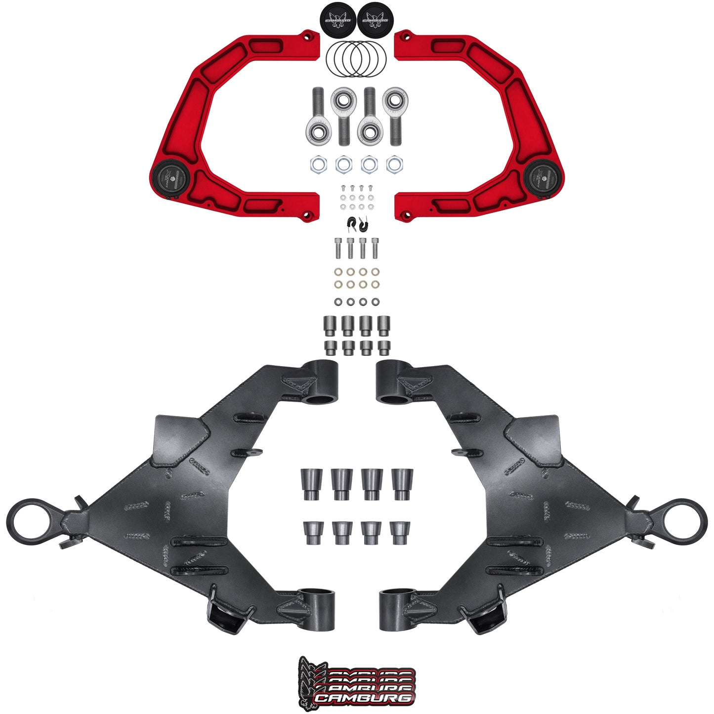 Camburg Engineering 2WD/4WD 2022-2024 Toyota Tundra Red KINETIK X-Joint XL Trail Series Long Travel Kit CAM-310217-KX-RED