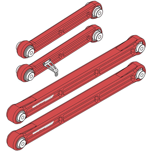 Camburg Engineering 2022-2024 Tundra | 2023-2024 Sequoia | 2024 Tacoma Red KINETIK Series Suspension Trailing Arm Kit