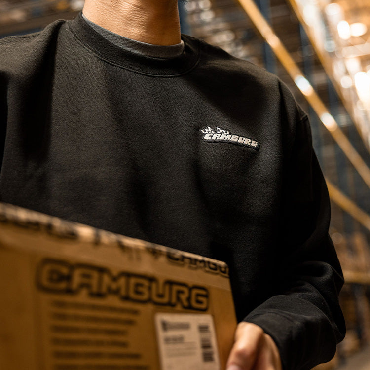 Camburg “Retro Patch" Crewneck – Black