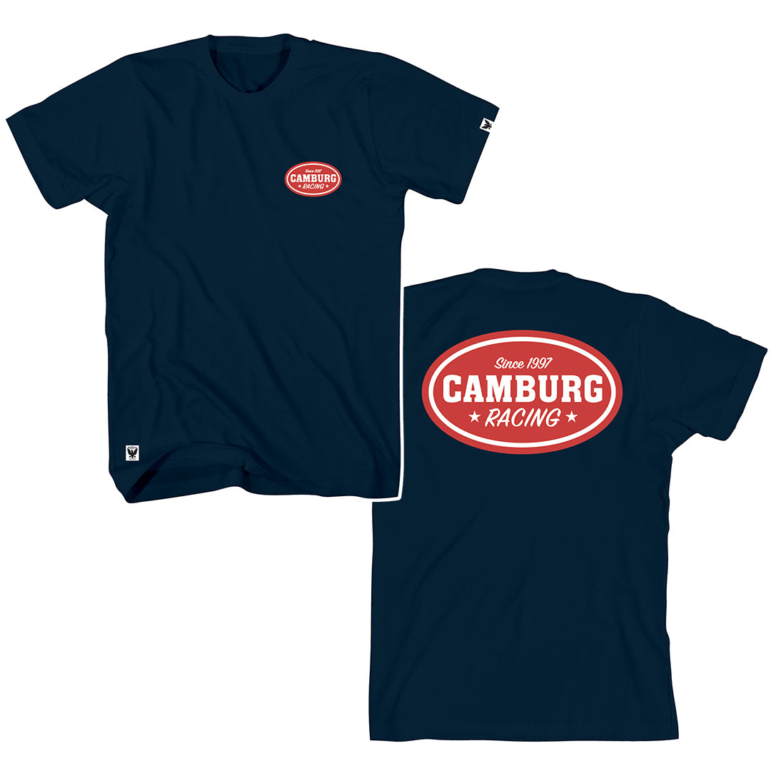 Camburg "Racing Oval" T-Shirt — Navy