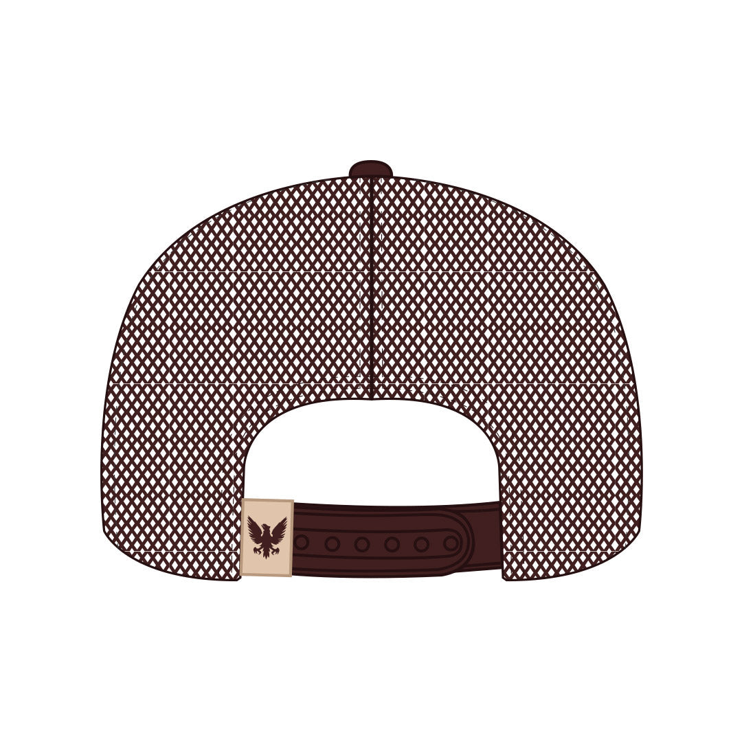 Camburg "Retro Racer" Trucker Hat — Brown/Tan