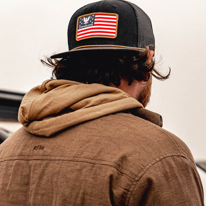 Camburg "Patriot" Trucker Mesh Hat — Black