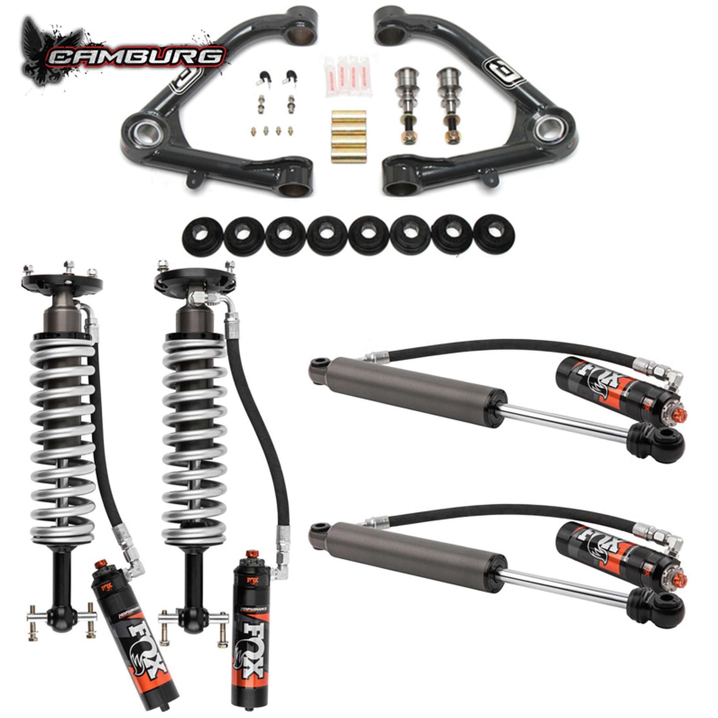 Camburg Engineering 4WD 2019-2024 Chevrolet Silverado 1500 | GMC Sierra 1500 Trail Boss/AT4 FOX 2.5 Elite DSC Lift Kit CAM-210097-U
